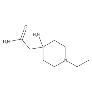 2-(4-Amino-1-ethylpiperidin-4-yl)acetamide Structure