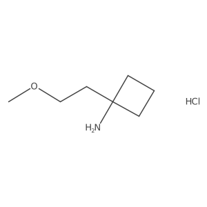 1-(2-Methoxyethyl)cyclobutan-1-amine hydrochloride Structure