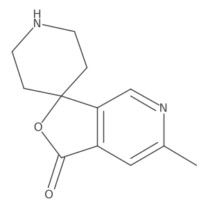 6-Methyl-1H-spiro[furo[3,4-c]pyridine-3,4'-piperidin]-1-one结构式
