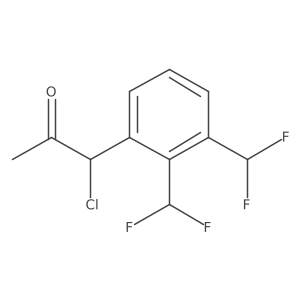 1-(2,3-Bis(difluoromethyl)phenyl)-1-chloropropan-2-one Structure