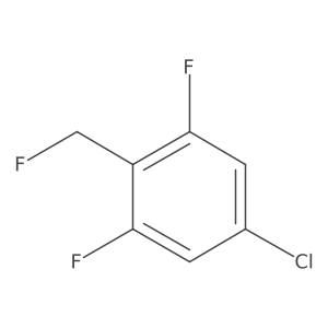 1-Chloro-3,5-difluoro-4-(fluoromethyl)benzene结构式