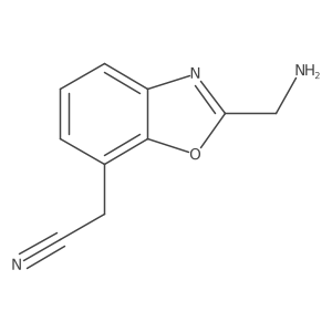 2-(Aminomethyl)benzo[d]oxazole-7-acetonitrile结构式