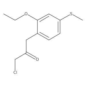 1-Chloro-3-(2-ethoxy-4-(methylthio)phenyl)propan-2-one Structure