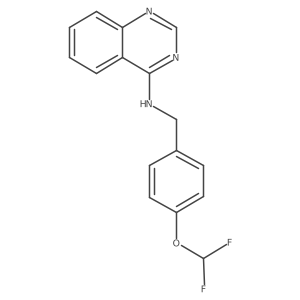 N-(4-(Difluoromethoxy)benzyl)quinazolin-4-amine结构式