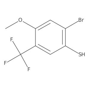 2-Bromo-4-methoxy-5-(trifluoromethyl)benzenethiol Structure