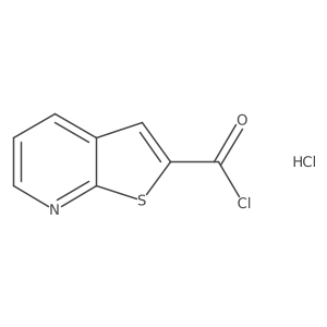 Thieno[2,3-b]pyridine-2-carbonyl chloride hydrochloride Structure