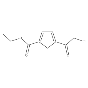 2-Thiophenecarboxylic acid, 5-(2-chloroacetyl)-, ethyl ester Structure