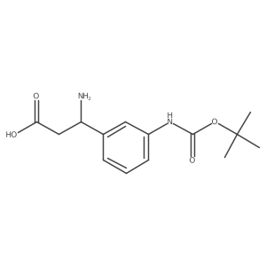 3-Amino-3-(3-{[(tert-butoxy)carbonyl]amino}phenyl)propanoic acid Structure