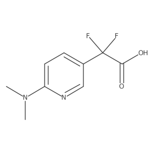 2-[6-(Dimethylamino)pyridin-3-yl]-2,2-difluoroacetic acid Structure