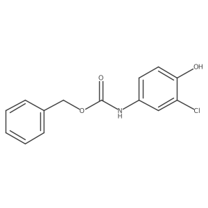 benzyl N-(3-chloro-4-hydroxyphenyl)carbamate结构式