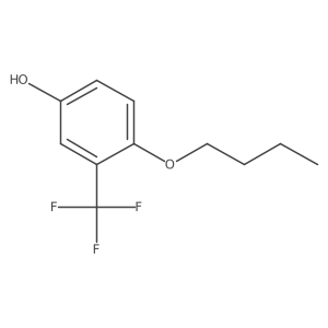4-Butoxy-3-(trifluoromethyl)phenol结构式
