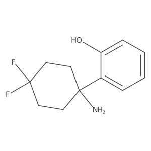 2-(1-Amino-4,4-difluorocyclohexyl)phenol Structure