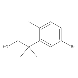 2-(5-Bromo-2-methylphenyl)-2-methylpropan-1-ol Structure
