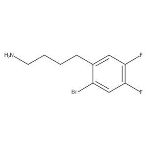4-(2-Bromo-4,5-difluorophenyl)butan-1-amine Structure