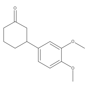 3-(3,4-Dimethoxyphenyl)cyclohexanone结构式