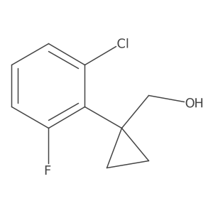 (1-(2-Chloro-6-fluorophenyl)cyclopropyl)methanol Structure