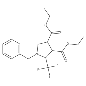 Diethyl 1-benzyl-2-(trifluoromethyl)pyrrolidine-3,4-dicarboxylate结构式