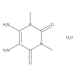 5,6-Diamino-1,3-dimethyluracil hydrate Structure