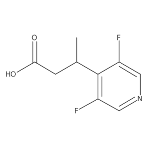 3-(3,5-Difluoropyridin-4-yl)butanoic acid Structure
