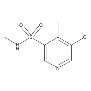 5-chloro-N,4-dimethylpyridine-3-sulfonamide Structure