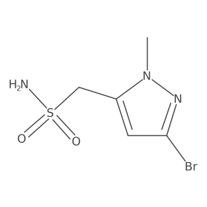 (3-bromo-1-methyl-1H-pyrazol-5-yl)methanesulfonamide Structure