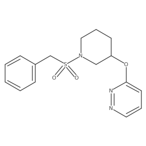3-((1-(Benzylsulfonyl)piperidin-3-yl)oxy)pyridazine结构式