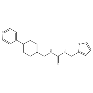 1-((1-(Pyridin-4-yl)piperidin-4-yl)methyl)-3-(thiophen-2-ylmethyl)urea结构式