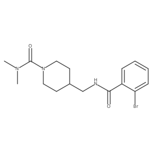 4-((2-bromobenzamido)methyl)-N,N-dimethylpiperidine-1-carboxamide Structure