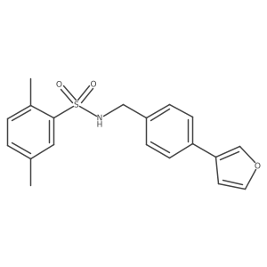 N-(4-(furan-3-yl)benzyl)-2,5-dimethylbenzenesulfonamide结构式