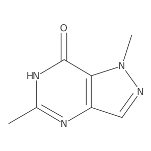 1,5-Dimethyl-1,6-dihydro-7H-pyrazolo[4,3-D]pyrimidin-7-one Structure