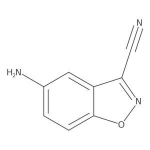 5-Aminobenzo[d]isoxazole-3-carbonitrile结构式