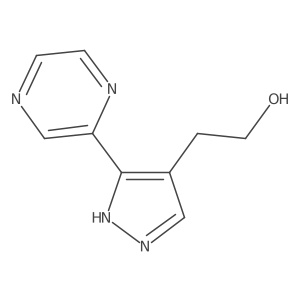 2-(3-(pyrazin-2-yl)-1H-pyrazol-4-yl)ethan-1-ol Structure