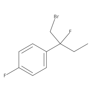 1-(1-Bromo-2-fluorobutan-2-yl)-4-fluorobenzene Structure