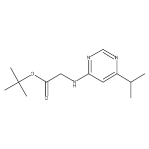 Tert-butyl 2-{[6-(propan-2-yl)pyrimidin-4-yl]amino}acetate Structure