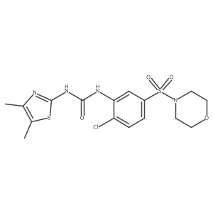 1-(2-Chloro-5-morpholin-4-ylsulfonylphenyl)-3-(4,5-dimethyl-1,3-thiazol-2-yl)urea结构式