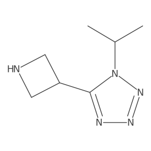 5-(azetidin-3-yl)-1-(propan-2-yl)-1H-1,2,3,4-tetrazole结构式