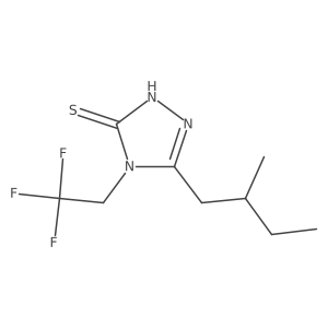 5-(2-methylbutyl)-4-(2,2,2-trifluoroethyl)-4H-1,2,4-triazole-3-thiol Structure