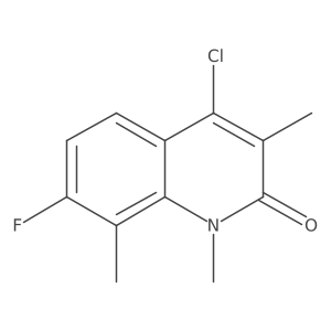 4-Chloro-7-fluoro-1,3,8-trimethyl-1,2-dihydroquinolin-2-one结构式