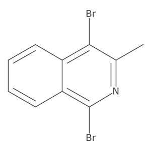 1,4-Dibromo-3-methylisoquinoline Structure
