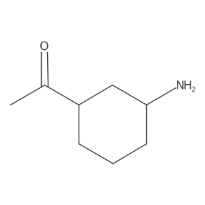 rac-1-[(1R,3S)-3-aminocyclohexyl]ethan-1-one结构式