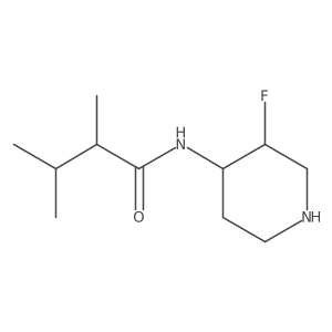 N-(3-fluoropiperidin-4-yl)-2,3-dimethylbutanamide Structure