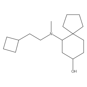 6-[(2-Cyclobutylethyl)(methyl)amino]spiro[4.5]decan-8-ol Structure