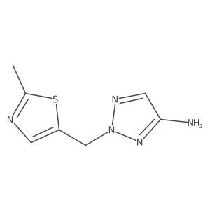 2-[(2-methyl-1,3-thiazol-5-yl)methyl]-2H-1,2,3-triazol-4-amine Structure