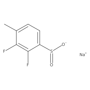 Sodium 2,3-difluoro-4-methylbenzene-1-sulfinate结构式