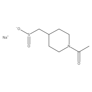 Sodium (1-acetylpiperidin-4-yl)methanesulfinate结构式