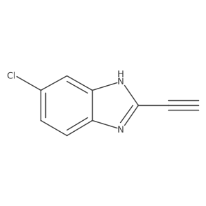 6-chloro-2-ethynyl-1H-1,3-benzodiazole结构式