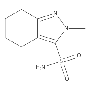 2-methyl-4,5,6,7-tetrahydro-2H-indazole-3-sulfonamide Structure