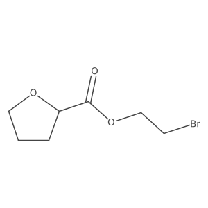 2-Bromoethyl oxolane-2-carboxylate结构式