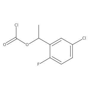 (1R)-1-(5-chloro-2-fluorophenyl)ethyl chloroformate Structure