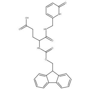 4-({[(9H-fluoren-9-yl)methoxy]carbonyl}amino)-4-{[(6-oxo-1,6-dihydropyridin-2-yl)methyl]carbamoyl}butanoic acid结构式